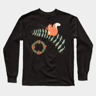 how the squirrel stole christmas Long Sleeve T-Shirt